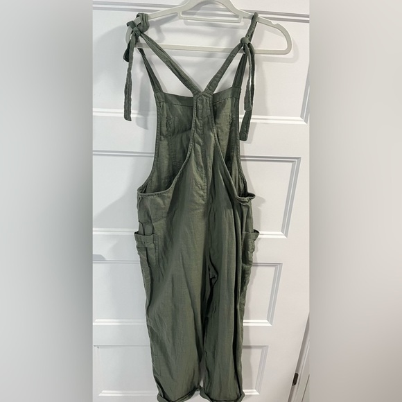Aerie Shoulder Tie Overalls - Picture 3 of 4